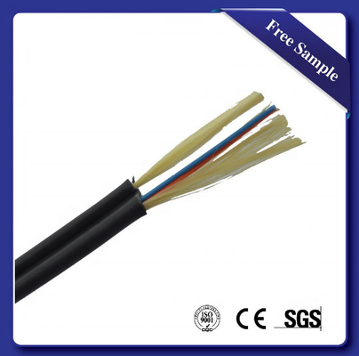 Black Color FTTH Indoor Drop Cable 1/2/4 Core Figure 8 G652D G657A OM1 OM2 OM3